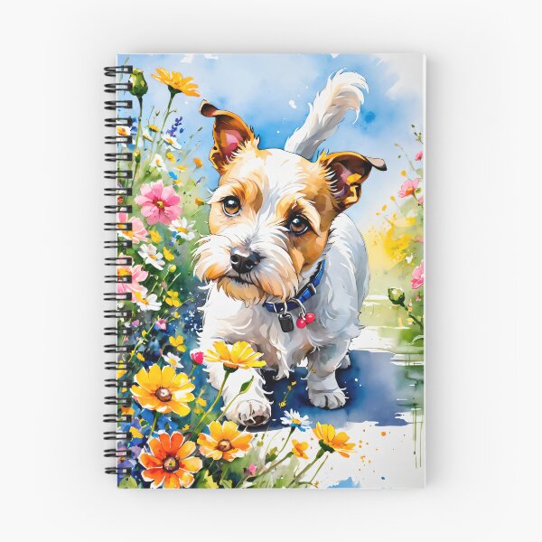 Item preview, Terrier puppy in the garden designed and sold by Cute-adorable.