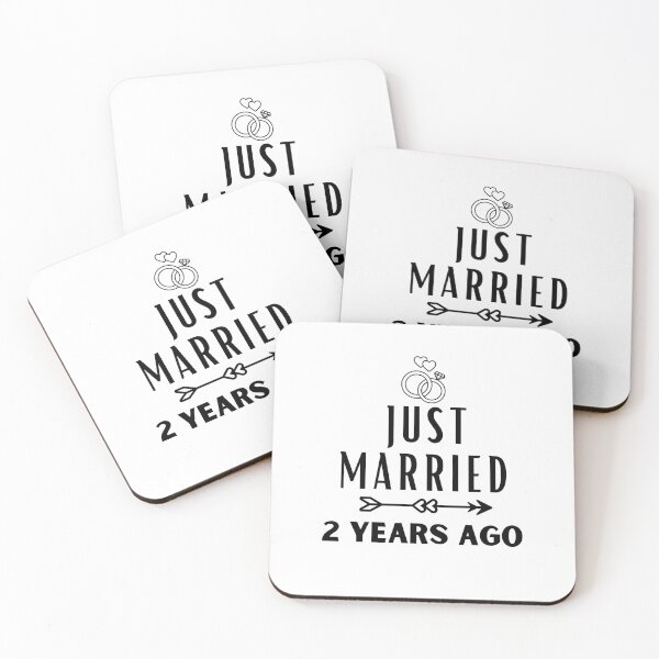 Item preview, Just Married 2 Years Ago, 2nd Wedding Anniversary for Men & Women designed and sold by Mozaic Clothes.