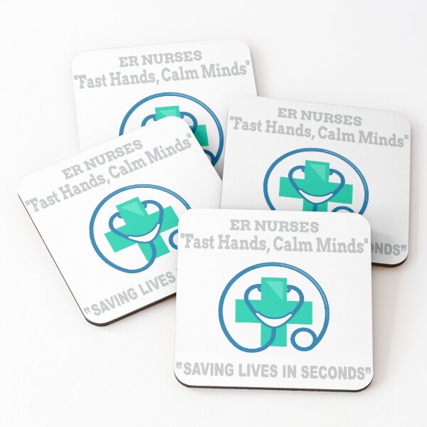 Item preview, ER Nurses - Fast Hands, Calm Minds, True Heroes. designed and sold by Pansies1.