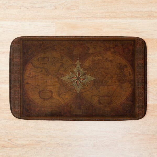 Item preview, Antique Steampunk Old World Map Decor  designed and sold by Skye Ryan-Evans.