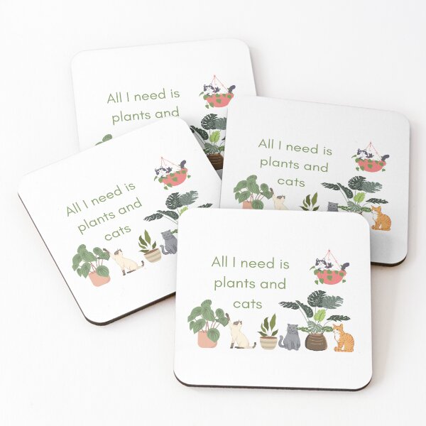 Item preview, Plants and Cats designed and sold by Mushroom Patch Designs.