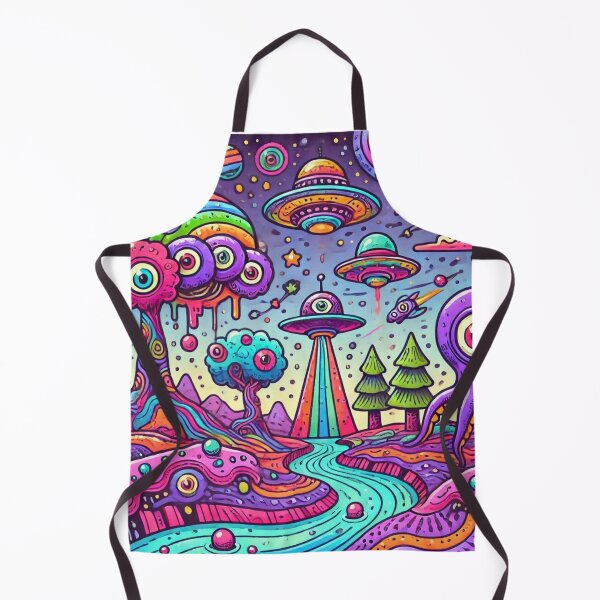 Item preview, Colorful Abstract Alien City  designed and sold by WyckedLynn.