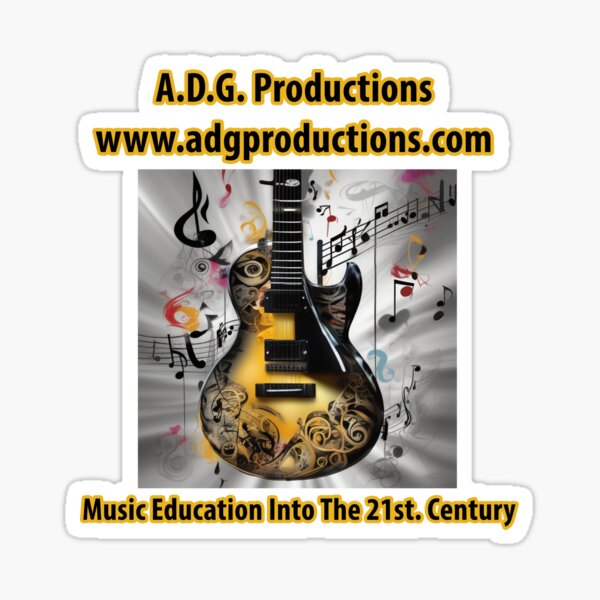 Artikel-Vorschau von A.D.G. Productions Musikunterricht Verlag Gitarrenartikel, designt und verkauft von MusicalArtisty.