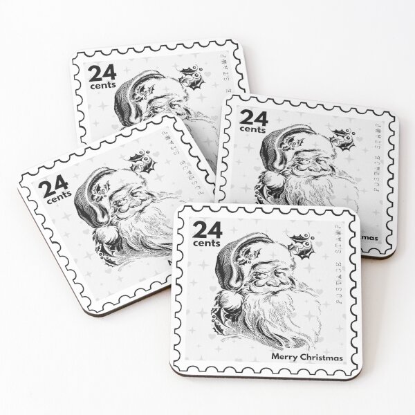 Item preview, Merry Christmas Postage Stamp designed and sold by RabbitK.