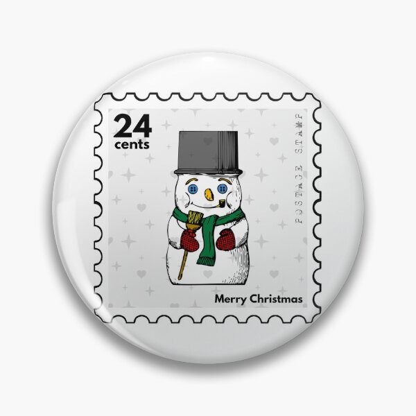 Item preview, Merry Christmas Postage Stamp designed and sold by RabbitK.