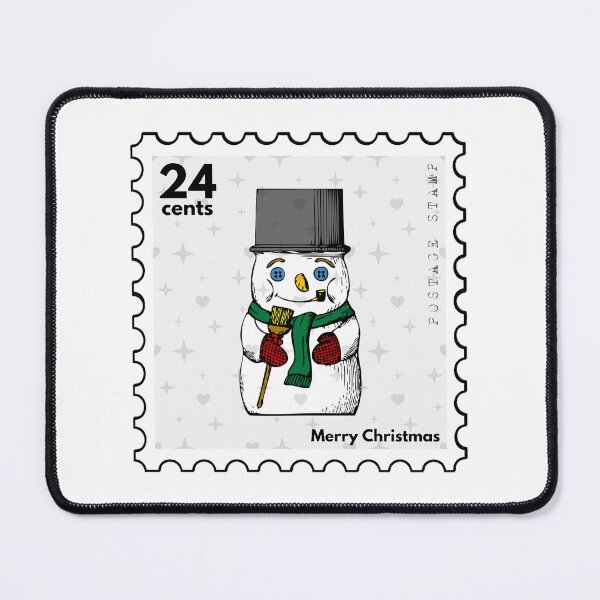 Item preview, Merry Christmas Postage Stamp designed and sold by RabbitK.
