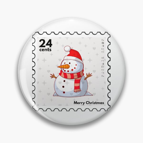 Item preview, Merry Christmas Postage Stamp designed and sold by RabbitK.