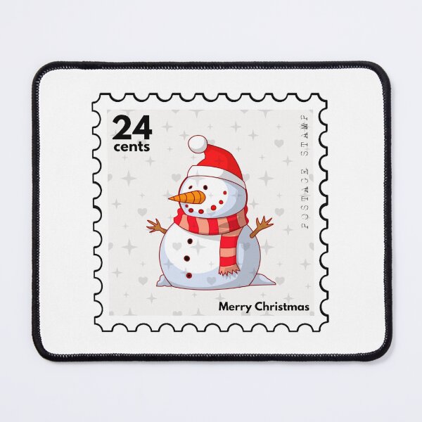 Item preview, Merry Christmas Postage Stamp designed and sold by RabbitK.
