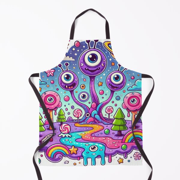 Item preview, Colorful Abstract Three eye Alien  designed and sold by WyckedLynn.