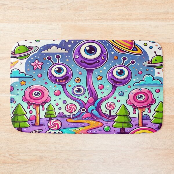 Item preview, Colorful Abstract Three eye Alien  designed and sold by WyckedLynn.