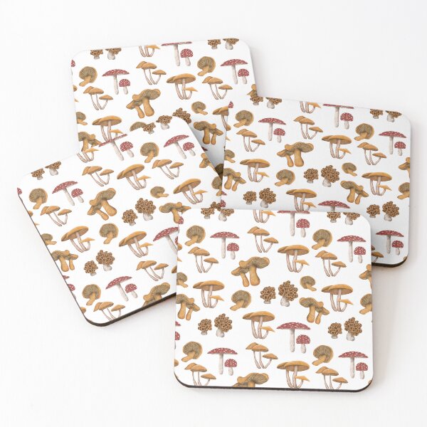 Item preview, Wild mushroom seamless pattern designed and sold by pinkyfish1010.