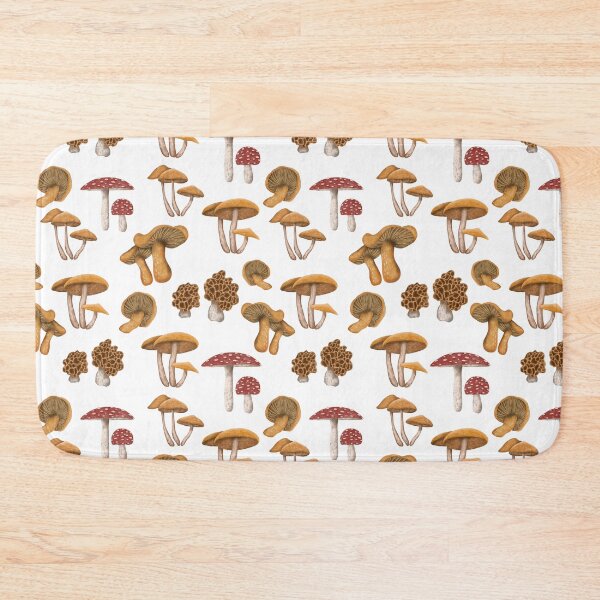 Item preview, Wild mushroom seamless pattern designed and sold by pinkyfish1010.