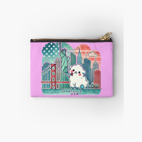 Item preview, Grantville USA Minimalist Skyline Watercolor Design,  designed and sold by PaintMeWorld.
