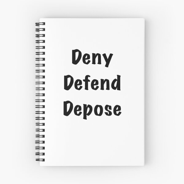 Item preview, Deny, Defend, Depose designed and sold by Skull Fern.