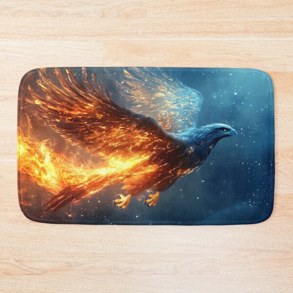 Item preview, Fantasy Art: Eagle Flying Through Ice and Fire designed and sold by Fantasy Masterpiece.