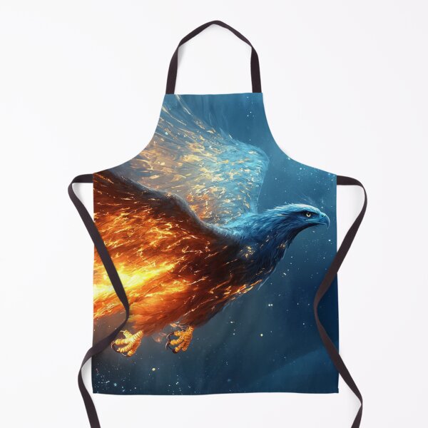 Item preview, Fantasy Art: Eagle Flying Through Ice and Fire designed and sold by Fantasy Masterpiece.