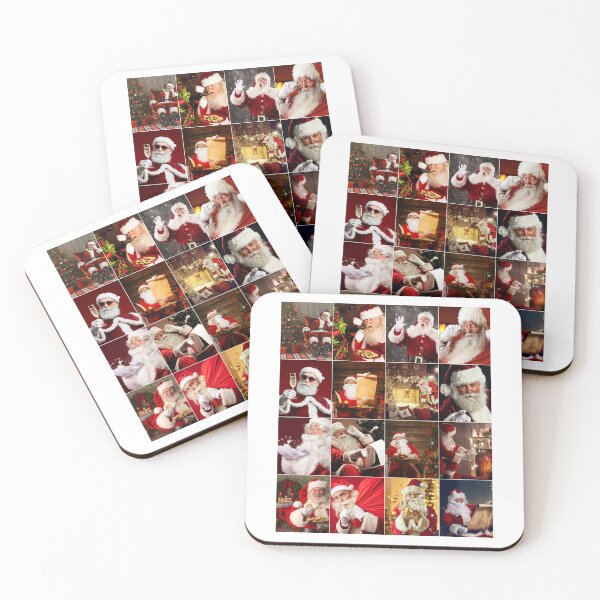Item preview, Many Faces of Santa Photo Collage designed and sold by ColorfulPrints.