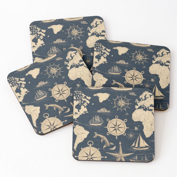 Item preview, Vintage Nautical Seamless Pattern designed and sold by subhamkapoor.