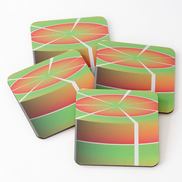 Item preview, 3d green orange, red, spectrum graphic, designed and sold by handmadehipsters.