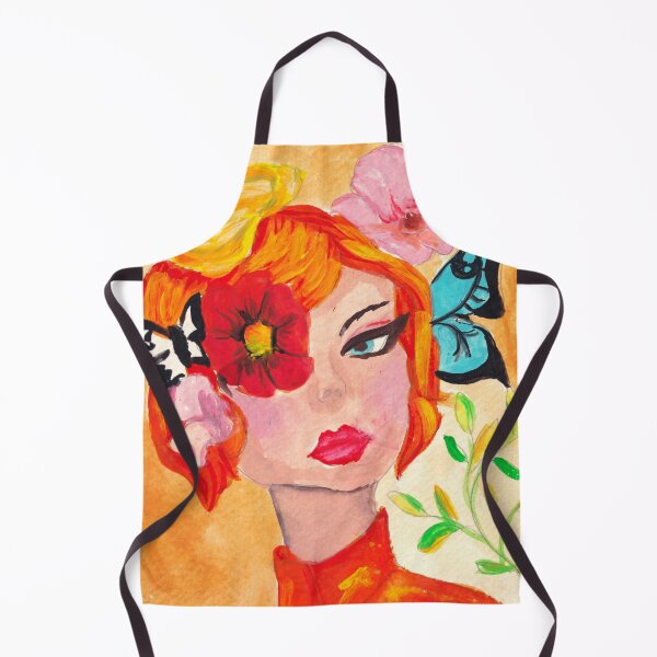 Item preview, Redhead with a Secret Vibrant Redhead Abstract Painting Whimsical fun Brenda Knoll designed and sold by Brenda  Knoll.