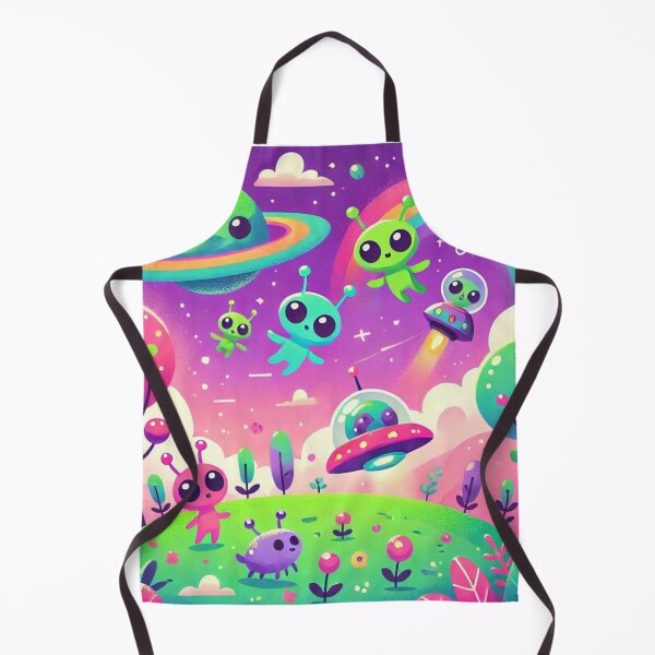 Item preview, Cute Colorful Happy Tiny Aliens with Dog designed and sold by WyckedLynn.