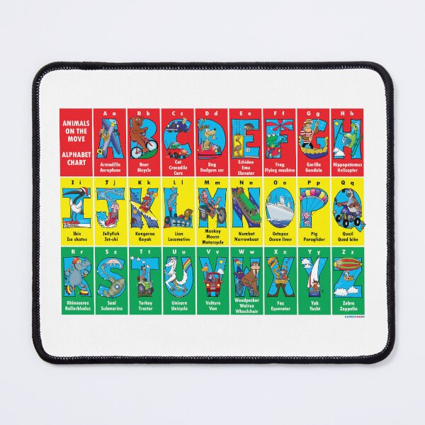 Item preview, Animals On The Move Alphabet Chart designed and sold by alphatoons.