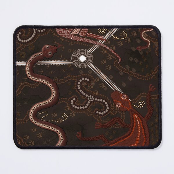 Item preview, Australian Aboriginal-styled Art - 3 Lakes designed and sold by Skye Ryan-Evans.