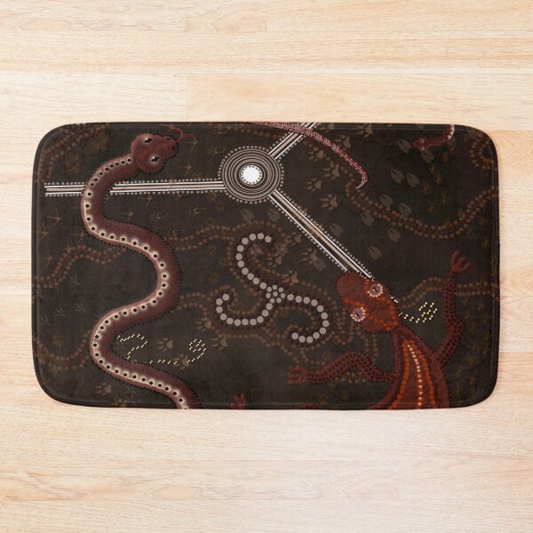 Item preview, Australian Aboriginal-styled Art - 3 Lakes designed and sold by Skye Ryan-Evans.