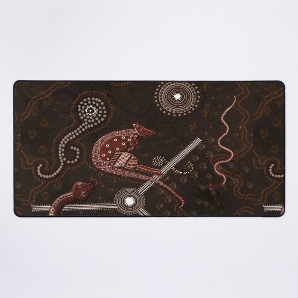 Item preview, Australian Aboriginal-styled Art - 3 Lakes designed and sold by Skye Ryan-Evans.