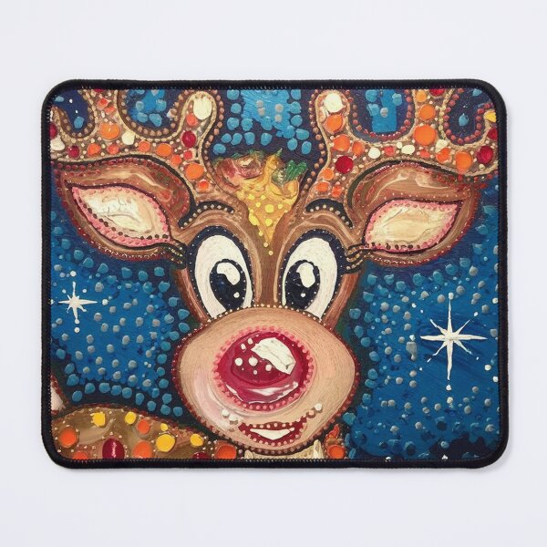 Item preview, Abstract Painting of Rudolf - Christmas Art designed and sold by Vicky021.