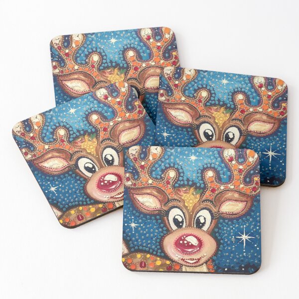 Item preview, Abstract Painting of Rudolf - Christmas Art designed and sold by Vicky021.