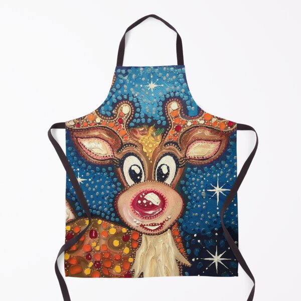 Item preview, Abstract Painting of Rudolf - Christmas Art designed and sold by Vicky021.