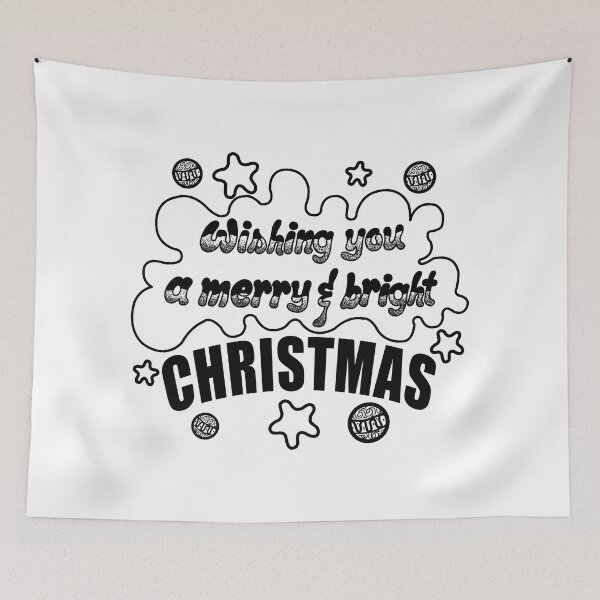 Item preview,  "Merry & Bright Christmas Wishes" designed and sold by RhonDesign.
