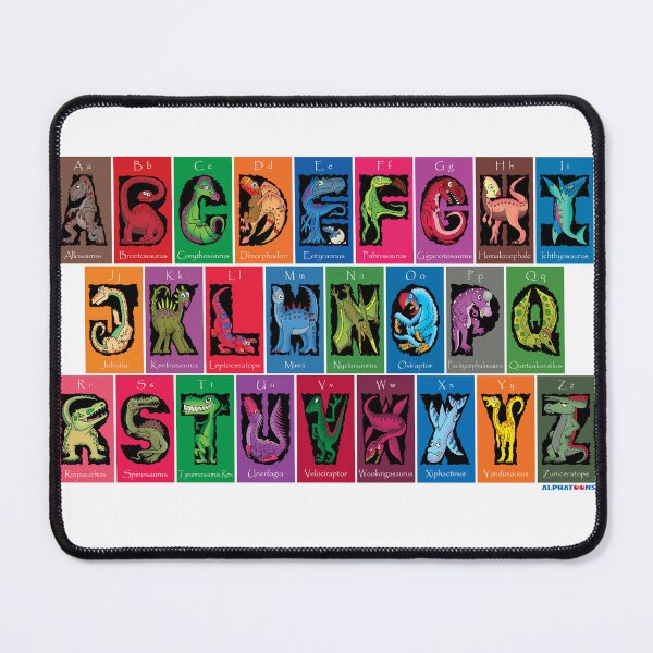 Item preview, Dinosaur Alphabet Chart designed and sold by alphatoons.