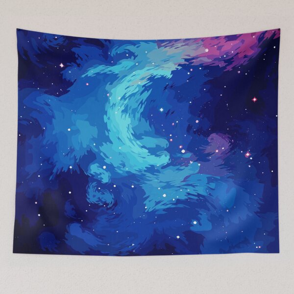 Item preview, Nebulous Symphony in Blue and Violet designed and sold by Artbyminga.