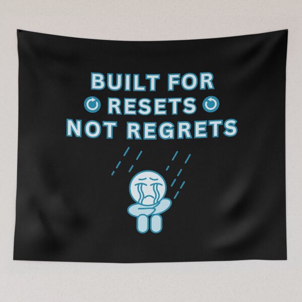Item preview, Built for Resets, Not Regrets – Motivational Mindset designed and sold by DesignDazzles.