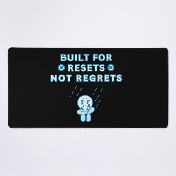 Item preview, Built for Resets, Not Regrets – Motivational Mindset designed and sold by DesignDazzles.