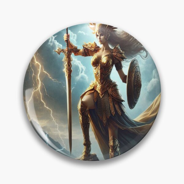 Item preview, AI generated warrior goddess designed and sold by AI-this-is-AI.