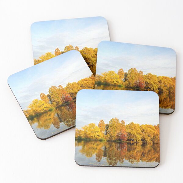 Item preview, Autumn trees reflected in a calm lake designed and sold by Pepe2024.