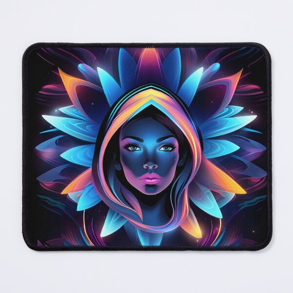 Item preview, Astral Elegance | Galactic Neon Girl Art designed and sold by Whisky1111.
