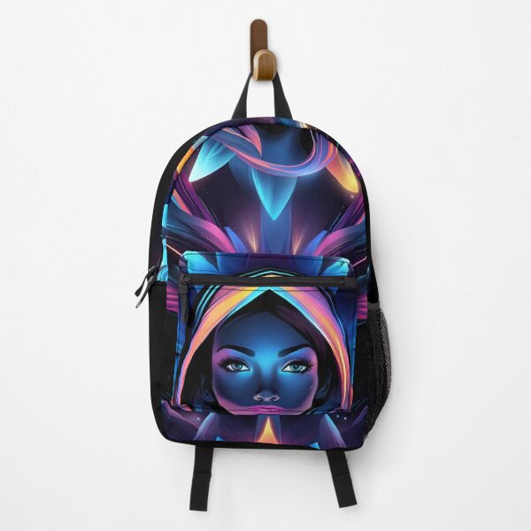 Item preview, Astral Elegance | Galactic Neon Girl Art designed and sold by Whisky1111.