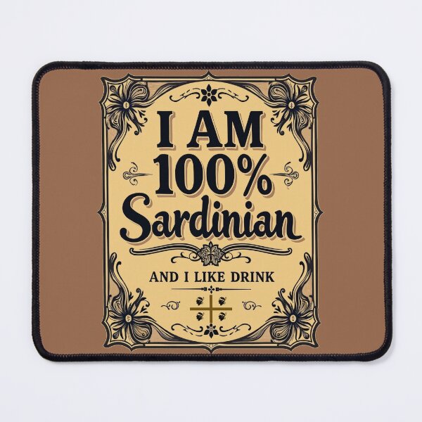Item preview, I Am 100% Sardinian - Whisky Label Style designed and sold by Arte Cartoon From TagTeam Group.