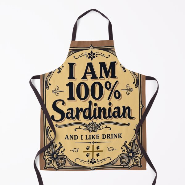 Item preview, I Am 100% Sardinian - Whisky Label Style designed and sold by Arte Cartoon From TagTeam Group.