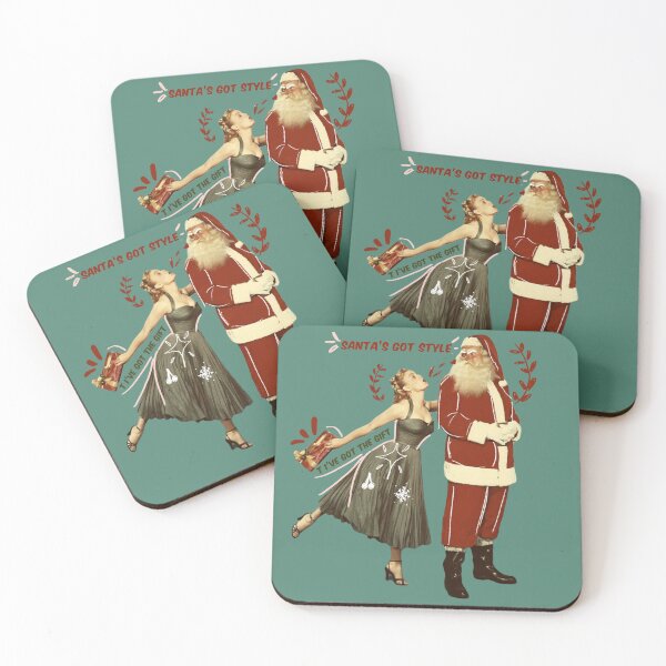 Item preview, "Vintage Stylish Santa Vibes: Retro Holiday Cheer design" designed and sold by Highlight-art.