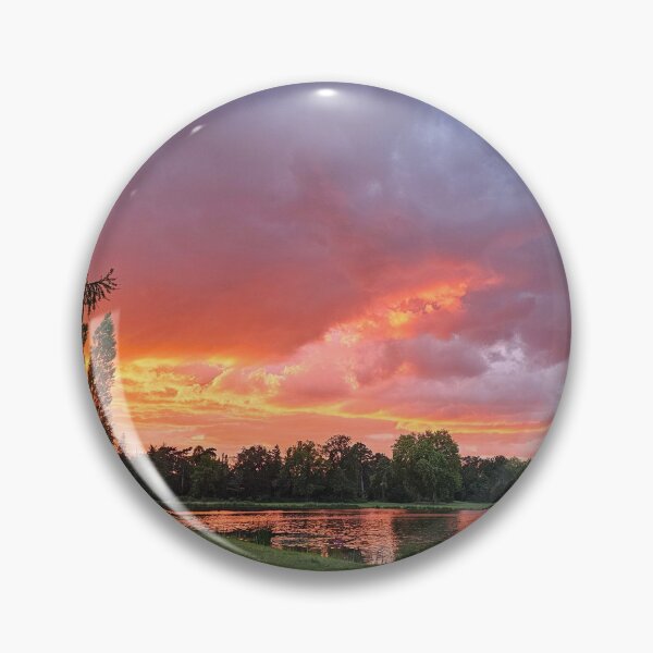 Item preview, Fiery sunset over a calm lake designed and sold by Pepe2024.