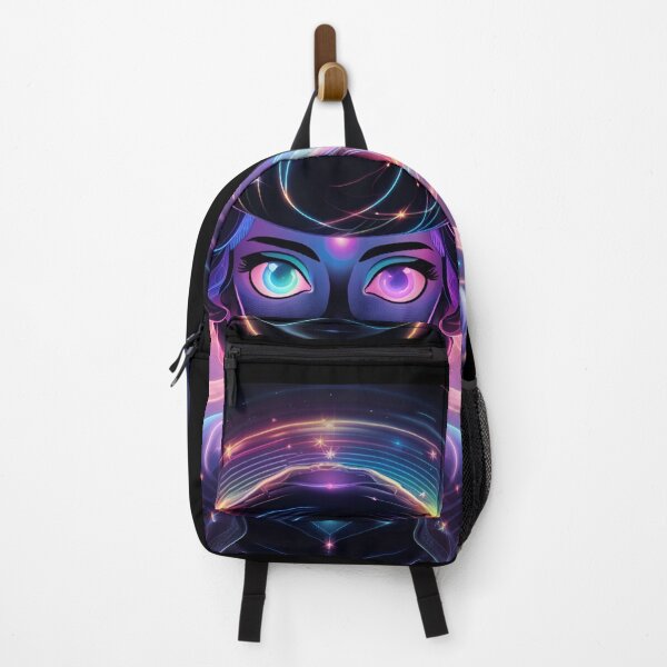 Item preview, Aurora Starlight | Galactic Neon Girl Art & Cosmic Light  designed and sold by Whisky1111.