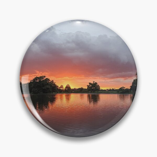 Item preview, Sunset over a quiet lake designed and sold by Pepe2024.