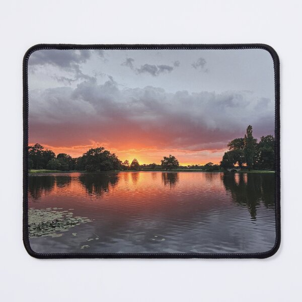 Item preview, Sunset over a quiet lake designed and sold by Pepe2024.