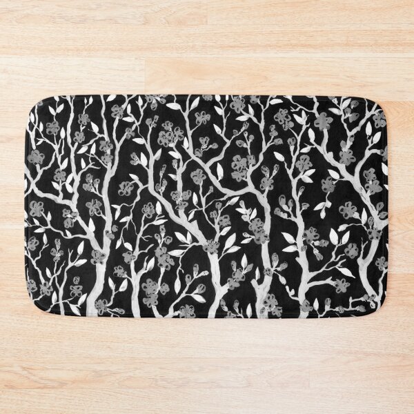 Item preview, Cherry Blossoms Trees Black And White Watercolor Painting  designed and sold by Irina Sztukowski.
