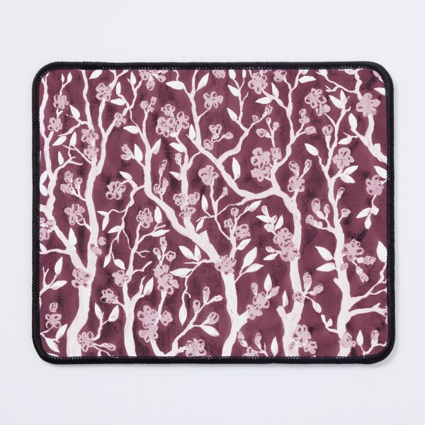 Item preview, Cherry Blossoms Trees Black White And Pink Watercolor Painting  designed and sold by Irina Sztukowski.
